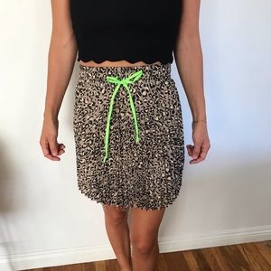 Wild fable leopard skirt size extra small